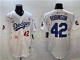 Men's Los Angeles Dodgers #42 Jackie Robinson White 2025 Tokyo Series Limited Stitched Jersey,baseball caps,new era cap wholesale,wholesale hats
